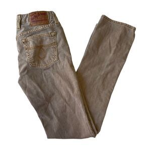 Lucky Brand Tan Straight Leg Jeans